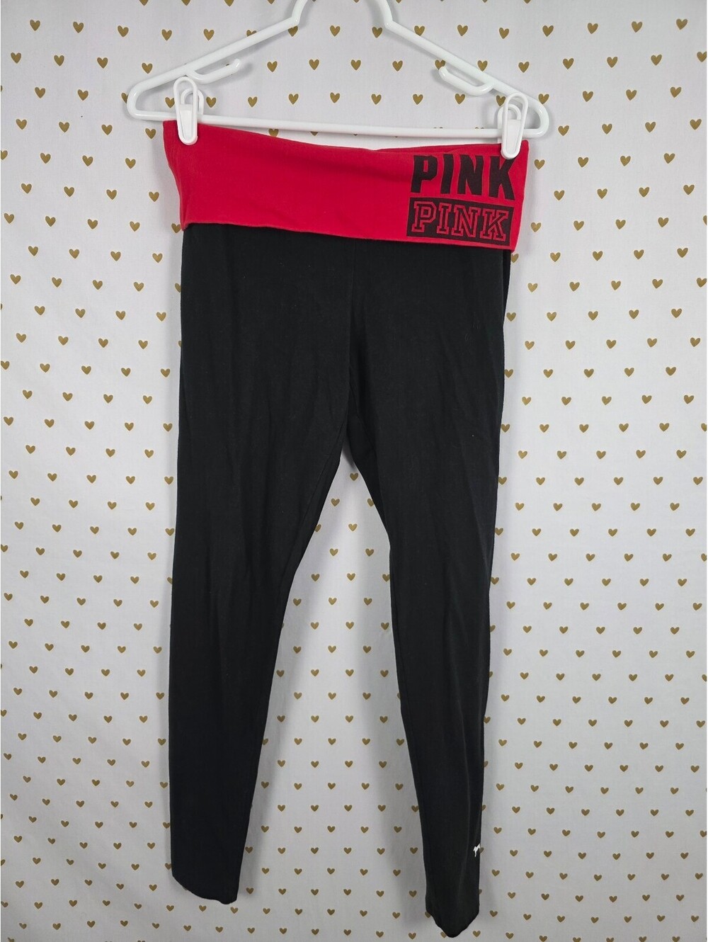 Victorias Secret PINK Vintage Red Logo ankle Skinny T2k Yoga Pants Small